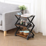 Caster Rolling Home Office Side Table Trolley