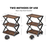 Caster Rolling Home Office Side Table Trolley - waseeh.com