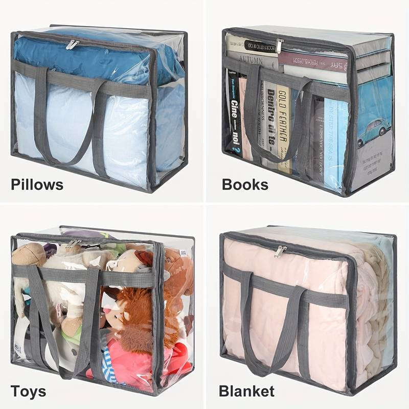 Multi-Purpose Clear Zippered Storage Bags