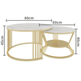 Mocker Living Lounge Round Coffee Table (Set of 2)