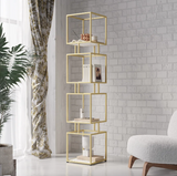 Cubic Tower Bookcase Organizer Rack Decor