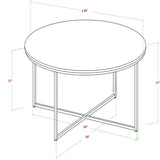 Brushed Lounge Living Drawing Room Center Coffe Table - waseeh.com