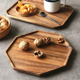 Renawe Octagon Wooden Platter Kitchen Serving Tray - waseeh.com