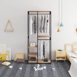 Shekels Coat Clothes Shoes Stand Storage Hanging Rack