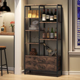 Little Tree Kitchen Storage Shelve Lounge Living Bedroom Bookcase with Drawers