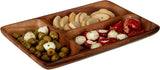 3 Compartment Solid wooden Platter Pack of 2