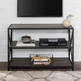 Carbon X-Frame Bookcase Console Organizer Rack Table - waseeh.com