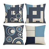 Blue Grey Guhoo Cushion Covers Pack of 4