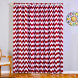 Black and White Ripple Pattern Curtain
