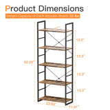 Adriene Standard Living Room Bookcase Organizer Decor Rack - waseeh.com