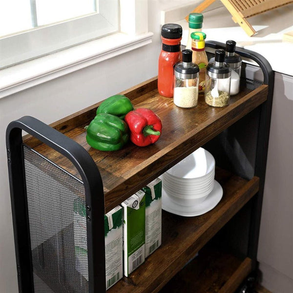 Tinzy Kitchen Trolley Cart Organizer Rack - waseeh.com