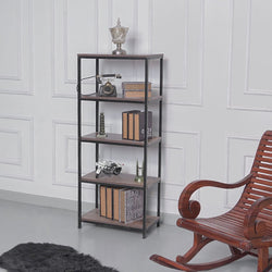 Arturs Bookcase Storage Organizer Rack (5-Tier) - waseeh.com