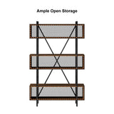 Mesh Etagere Lounge Living Room Bookcase Organizer Storage Rack - waseeh.com