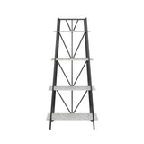 Carnation Modern Ladder Living Drawing Room Freestanding Bookcase shelve Rack - waseeh.com