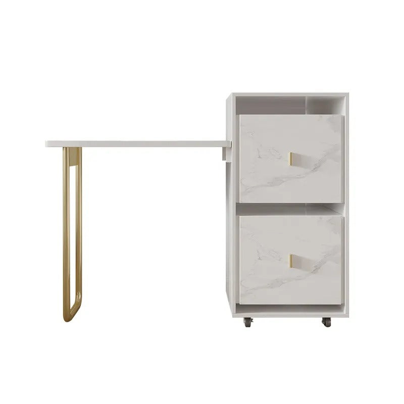 Figurative Home Office Work Writing Storage Organizer Desk Trolley - waseeh.com