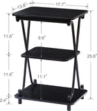 X-Shape Open Storage and Design Metal Frame, Stand for Living Room - waseeh.com