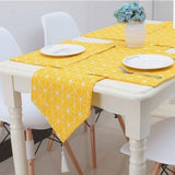 Geometric Table Runner with Mats