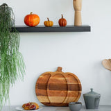 Pumpkin Solid Wood Guest Snack Kitchen Serving Tray