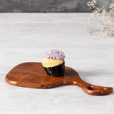 Open Handle Solid Wood Guest Snack Kitchen Serving Tray