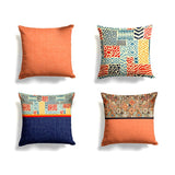 Bohemian-Inspired Ethnic Cushion Covers Pack of 4