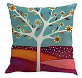 Vintage Flower Tree Cushion Cover Pack of 6