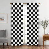 Black and White Window Drapes Curtain