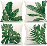 Palm Tropical Leaves Cushion Covers Pack of 4