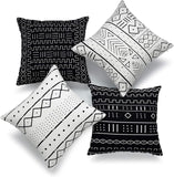 Foyaya Geometric Cushion Cover Pack of 4