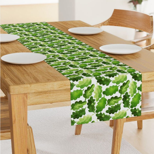 Palms on Green Table Runners