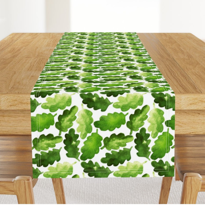 Palms on Green Table Runners