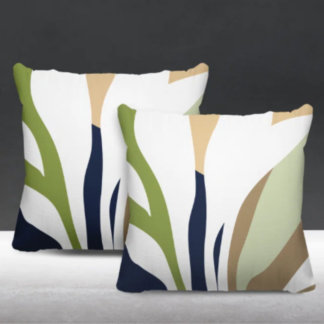 No Decorative Addition Indoor Cushion Case Pack of 2
