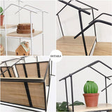 Wall-Mounted "Home" Floating Metal Storage Shelve Frame Decor - waseeh.com