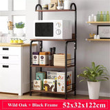 The wooden & Metal Storage Shelf Rack (4 Tier) - waseeh.com
