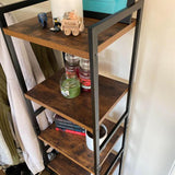Industrial Style Ladder Bookcase Kitchen Rack (5 Tier) - waseeh.com