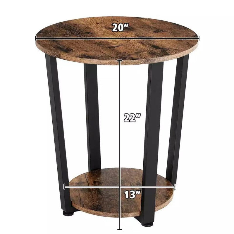 Douxlife Lounge Living Bedroom Side End Table (2Tier) - waseeh.com