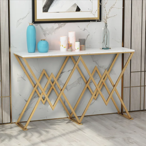 Avant-garde Living Lounge Drawing Room Console Table - waseeh.com