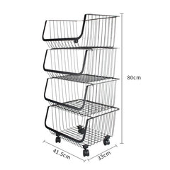 Metal Vegi Organizer Trolley