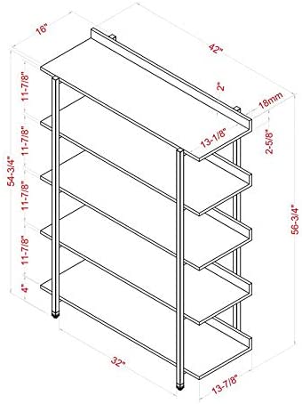 American Teviot Bedroom Living Bookcase Shelve Storage Rack Decor - waseeh.com