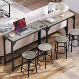 Amyove Nesting Console Narrow Long Entryway Table Pack of 2 - waseeh.com