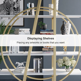 Gleaming Orbit Living Room Bookcase Shelve Organizer Rack Decor - waseeh.com