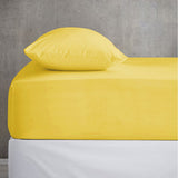 Cotton Fitted Sheet - With Pillow Covers - King Size