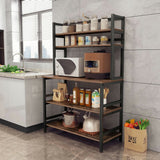 Breagha Wrought Iron Standard Baker's Rack with Microwave Compatibility - waseeh.com