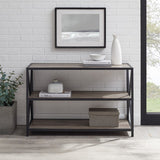 Carbon X-Frame Bookcase Console Organizer Rack Table - waseeh.com