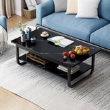 Industrial Cocktail Shelf Coffee Table TV End Table - waseeh.com
