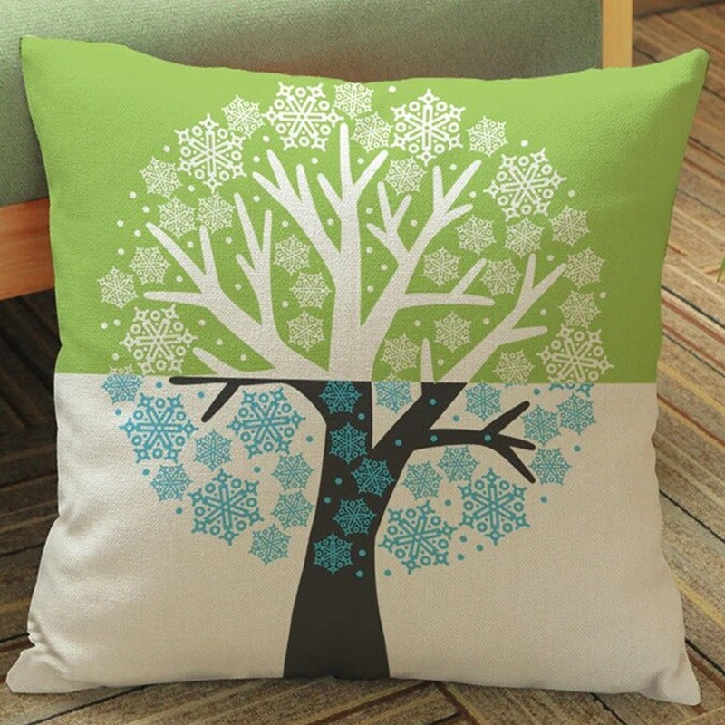 Snowflake Tree Cushion Covers Pack 3