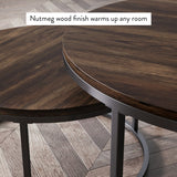Maywood Nesting Living Loung Drawing Room Centre Tables (Set of 2) - waseeh.com