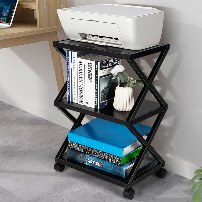 Caster Rolling Home Office Side Table Trolley - waseeh.com