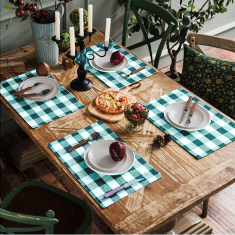 Buffalo Plaid Pattern Print Table Runner