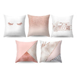 Peach Cushion Covers Pack of 5