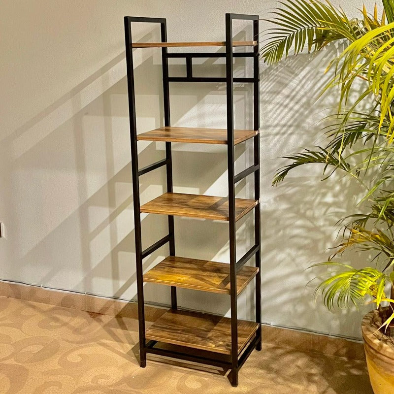 Industrial Style Ladder Bookcase Kitchen Rack (5 Tier) - waseeh.com